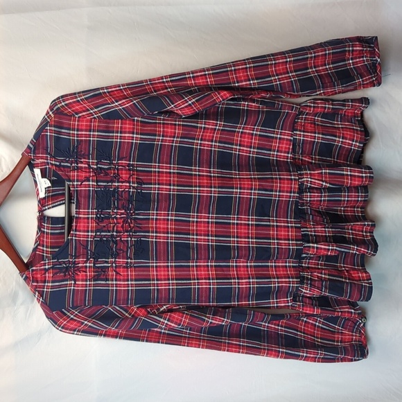 Beach Lunch Lounge Size M Long Sleeve Blouse 100% cotton - Picture 5 of 13